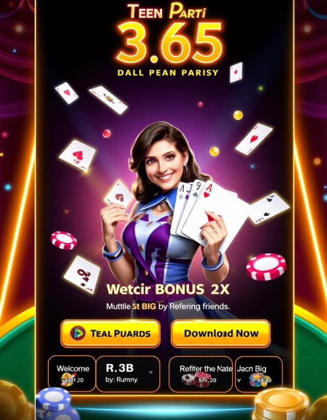 Teen Patti Party Banner